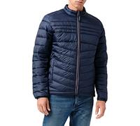JACK & JONES Jjehero Puffer Collar Noos Giacca, Blazer Blu Navy/Dettaglio: Zip A Contrasto, L Uomo