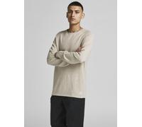 Jack & Jones - JJEHILL KNIT CREW NECK NOOS Beige - Abbigliamento M Beige