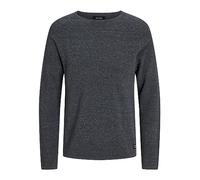 JACK & JONES JJEHILL KNIT CREW NECK NOOS, Maglione, Uomo, Dark Grey Melange, S