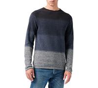 JACK & JONES JJEHILL KNIT CREW NECK NOOS, Maglione, Uomo, Navy Blazer/Detail: Gradient, XL