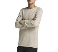 JACK & JONES JJEHILL KNIT CREW NECK NOOS, Maglione, Uomo, Oatmeal/Detail: Melange, XXL