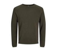 JACK & JONES JJEHILL KNIT CREW NECK NOOS, Maglione, Uomo, Olive Night/Detail: Melange, XL
