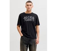 JACK & JONES Maglietta 'JJEJeff' grigio scuro / nero / bianco Uomo JACK & JONES S