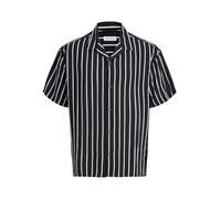 JACK & JONES Jjejeff Resort Stripe Shirt S Pls - Plus Size, Nero, 6XL
