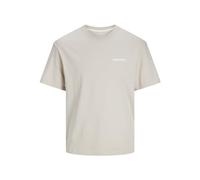 JACK & JONES Jjelegacy-Maglietta a Maniche Corte, con Scollo Rotondo Noos T-Shirt, Moonbeam/Dettagli: Cloud Dancer, M Uomo