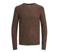 JACK & JONES Jjelewis Knit Crew Neck SN Maglione Lavorato a Maglia, Mocha Bisque. Dettagli: Blazer Blu Navy Intrecciato, M Uomo