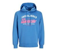 JACK & JONES Jjelogo Sweat Hood 2 col 24/25 Noos Felpa con Cappuccio, Pacific Coast, M Uomo