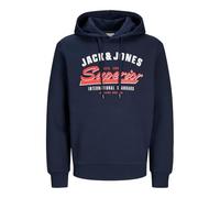 JACK&JONES JJELOGO Felpa con Cappuccio 2 col 24/25 Noos, Sky Captain, L