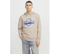 JACK & JONES Jjelogo Sweat Hood 2 col 24/25 Noos Felpa con Cappuccio, Raggio di Luna, XL Uomo
