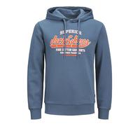 JACK & JONES Jjelogo Sweat Hood 2 col 24/25 Noos Felpa con Cappuccio, Oceanview, L Uomo