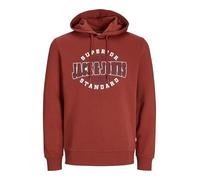 JACK & JONES Jjelogo Sweat Hood 2 col 24/25 Noos Felpa con Cappuccio, ocra Rossa, S Uomo