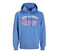 JACK & JONES Jjelogo Sweat Hood 2 col 24/25 Noos Felpa con Cappuccio, Pacific Coast, M Uomo