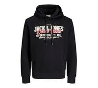 JACK & JONES Jjelogo Sweat Hood 2 col 25/26 Noos, Nero, L