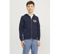 Jack & Jones - Jjelogo Sweat Zip Hood 2C 24/25 Noos Jnr Blu - Abbigliamento 8A Blu