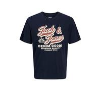 JACK & JONES Jjelogo Tee S Oneck 2 col Aw25 Noos Pls - Plus Size