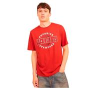 JACK & JONES Jjelogo Tee SS O-Neck 2 col Aw24 SN T-Shirt, ocra Rossa, XS Uomo