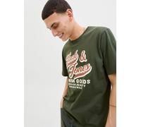 Jack & Jones - Jjelogo Tee Ss O-Neck 2 Col Aw25 Sn Verde - Abbigliamento XXL Verde