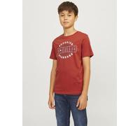 Jack & Jones - Jjelogo Tee Ss Oneck 2Col 24/25 Noos Jnr Rosso - Abbigliamento 10A Rosso