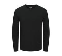 JACK & JONES Jjeorganic Basic Tee LS O-Neck Noos, Nero, M Uomo