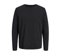 JACK & JONES Jjeorganic Basic Tee LS O-Neck Noos, Nero, S