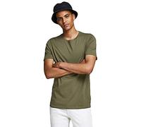 JACK & JONES JJEORGANIC BASIC TEE SS O-NECK NOOS, T-shirt, Uomo, Verde (Olive Night Detail: Slim), S
