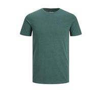 JACK & JONES JJEORGANIC MELANGE TEE SS O-NECK NOOS, T-Shirt Uomo, Blu (Storm Detail:MELANGE), S