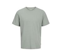 JACK & JONES JJEORGANIC Melange Tee SS O-Neck Noos, Verde Iceberg. Dettagli: mélange, M