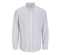 Jack & Jones Oxford Long Sleeve Shirt Bianco,Blu XL Uomo
