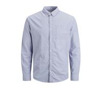 Jack & Jones JJEOXFORD Shirt L/S S21 Noos Camicia, Blu Cashmere, vestibilità Aderente, S Uomo