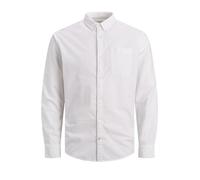 Jack & Jones JJEOXFORD Shirt L/S S21 Noos Camicia, White/Fit: Slim Fit, XXL/Uomo