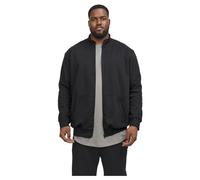 JACK & JONES Jjepaulos-Felpa con Zip Noos Pls, Nero, XXXXXXXL Uomo