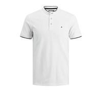 JACK & JONES JJEPAULOS MAO POLO SS NOOS, Polo, Uomo, Bianco (White), M