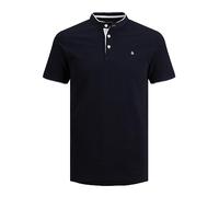 JACK & JONES JJEPAULOS MAO POLO SS NOOS, Polo, Uomo, Blu (Dark Navy), L