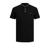JACK & JONES JJEPAULOS MAO POLO SS NOOS, Polo, Uomo, Nero (Black), M