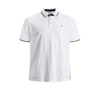 JACK & JONES Jjepaulos Polo SS +Fit T-Shirt, Bianco/Dettaglio: PS, 4XL Uomo