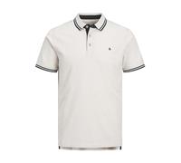 JACK & JONES Jjepaulos Polo SS Noos Maglietta, Beige - Blu, S Uomo