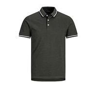 JACK & JONES Jjepaulos Polo Ss Noos Maglietta, Forest Night/Detail:play 1/Slim Fit, M Uomo