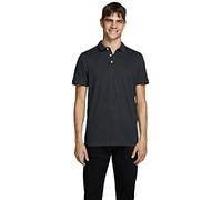 JACK & JONES Jjepaulos Polo Ss Noos Maglietta, Grigio (Dark Grey Melange Detail: Slim Fit - Melange), XL Uomo