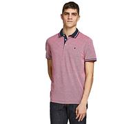JACK & JONES Jjepaulos Polo Ss Noos Maglietta, Rosso12136668, XL Uomo