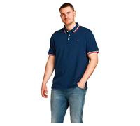 JACK & JONES JJEPAULOS POLO SS NOOS PLS, Polo-Shirt Uomo, Blu (Navy Blazer), 2XL