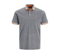 JACK&JONES JJEPAULOS Polo SS Noos, Polo Uomini, Navy Blazer/Detail:Neon, L