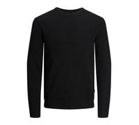 JACK & JONES Jjeperfect Knit Crew Neck SN Maglione da Uomo, Nero, S