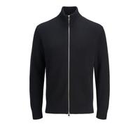 JACK & JONES Jjeperfect Knit Zip Cardigan SN Pls - Plus Size, Nero, 3XL