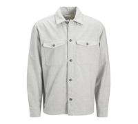 JACK & JONES Jjeperfect Melange - Maglietta Oversize LS SN, Chiaro Grigio Melange, S