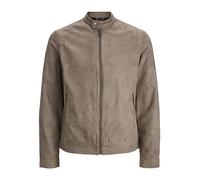 JACK & JONES JJEROCKY Clean Jacket Noos Giacca, Falcon/Detail:Fake Suede, M Uomini