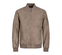 JACK & JONES Jjerocky Faux Suede Bomber Giacca, Nero, 8XL Uomo