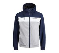 Jack & Jones - Giacca bomber blu navy con cappuccio M