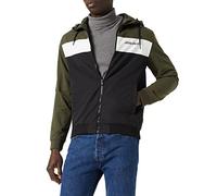 JACK & JONES Giacca di mezza stagione 'Rush' verde scuro / nero / bianco, Taglia XL