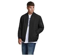 JACK & JONES JJERUSH Bomber PS Noos, Nero, 7XL Uomo