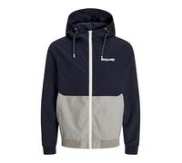 JACK & JONES Jjerush Hood Bomber Noos Pls, Blu, 5XL Uomo